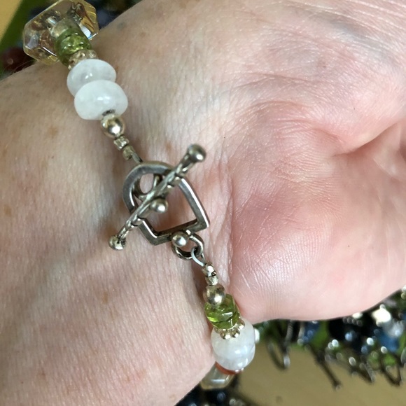 5 Sterling Silver Semi Precious Stone Brac… - Picture 4 of 4